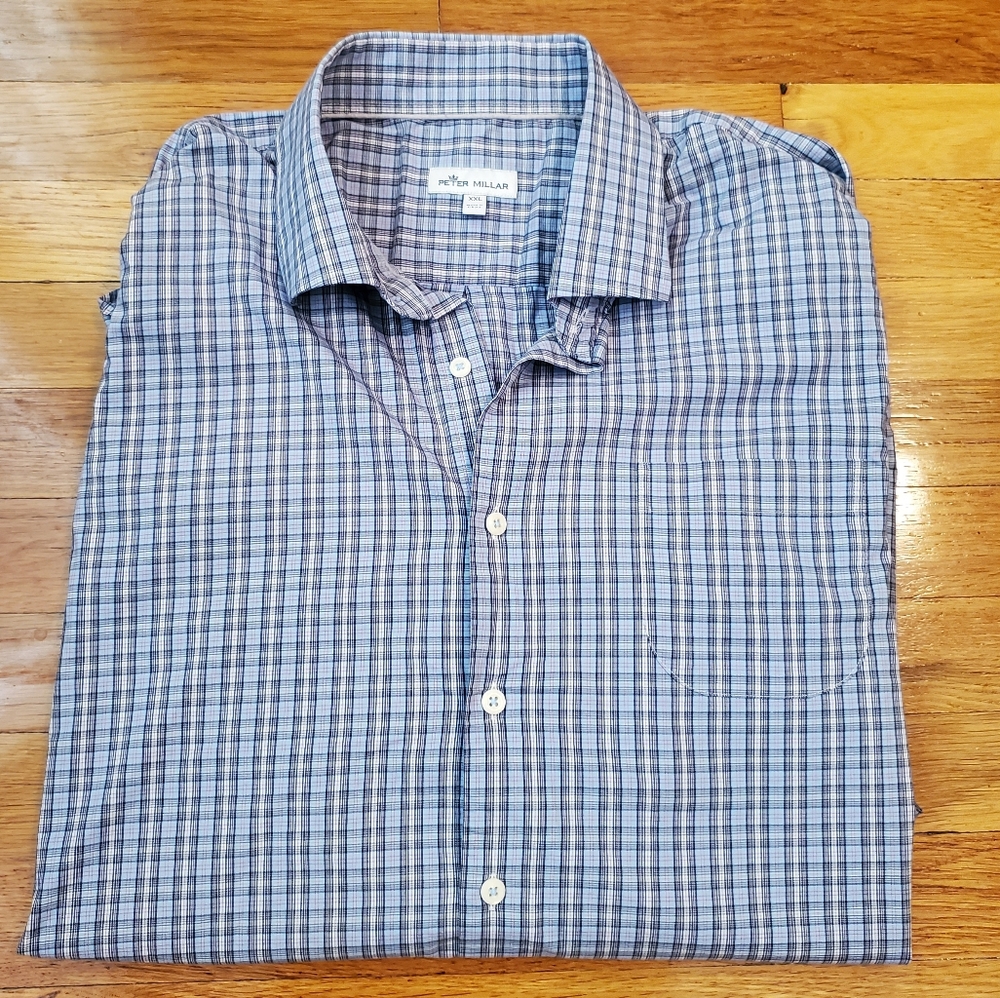 Peter Millar Long Sleeve Button Down Dress Shirt